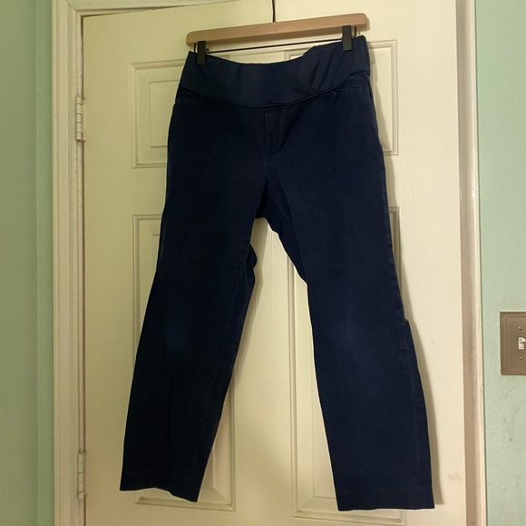 Gap maternity slim cropped navy pant 10 - Picture 6 of 6